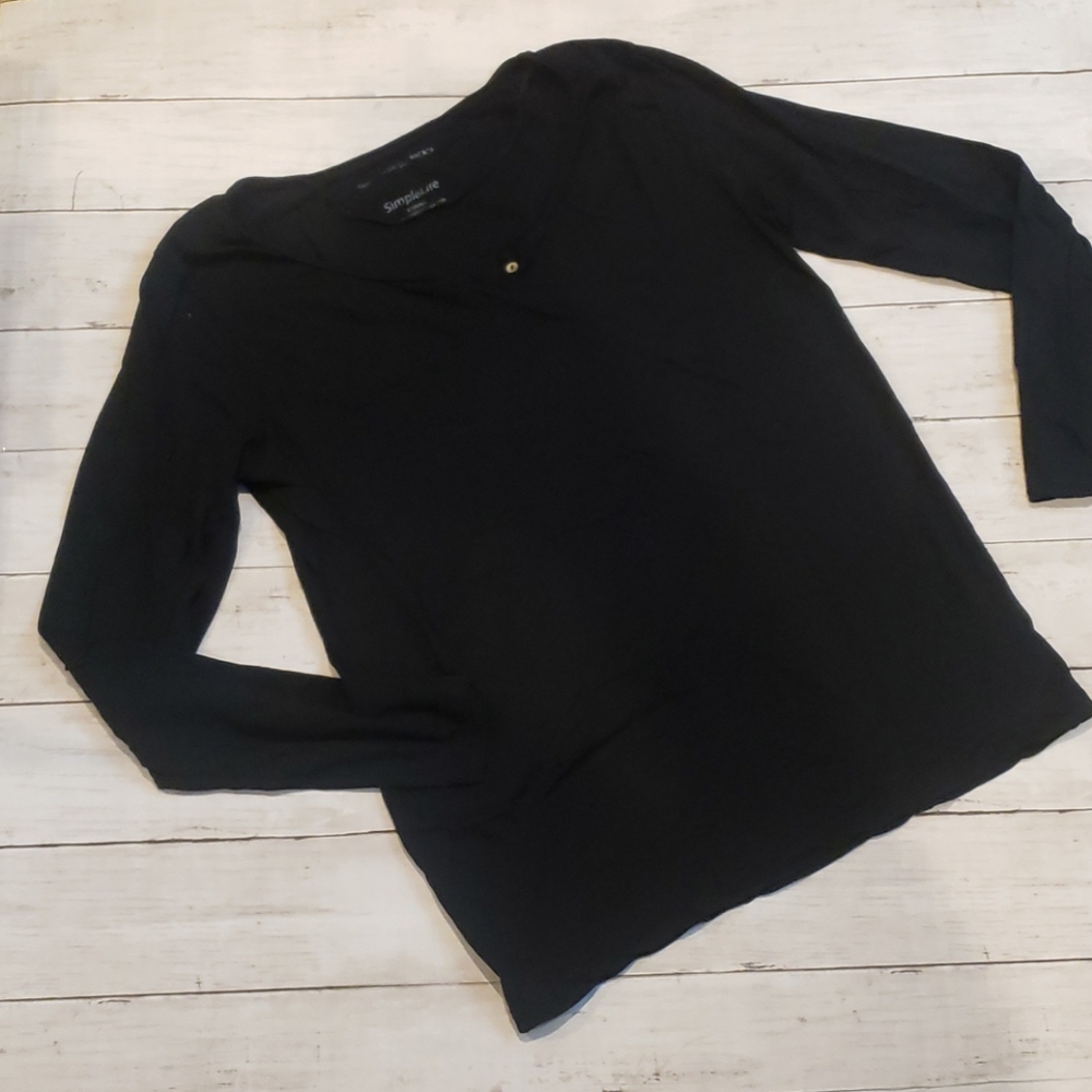 Simple life t-shirt long sleeve  size x small